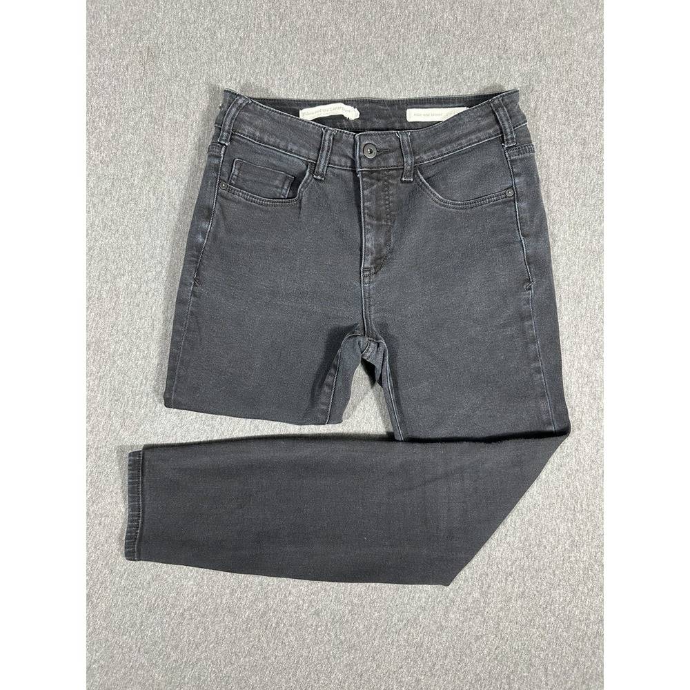 Pilcro & the Letterpress Anthropologie High Rise Skinny Jeans Black Sz 29